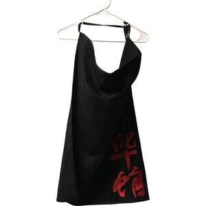 Barco Uniforms Cooking Apron Unisex Adult One Size Black Graphic Print